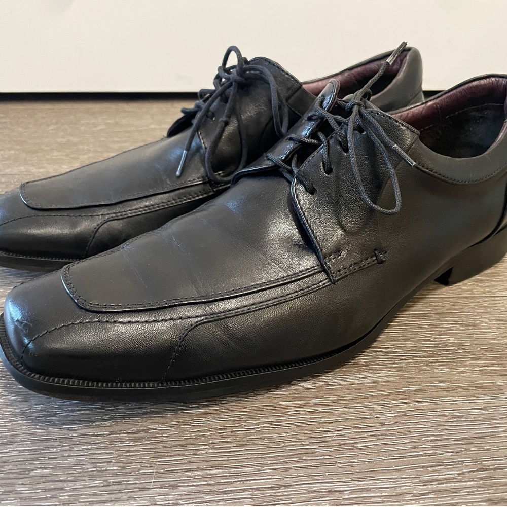 Johnston & Murphy Black Oxford Shoes Classic Design